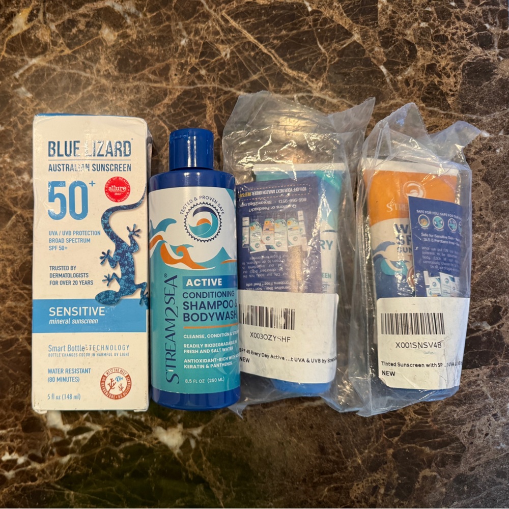 ☀️🐠🐟🪸Reef Safe Mineral Sunscreen and Shampoo/Bodywash - UNOPENED